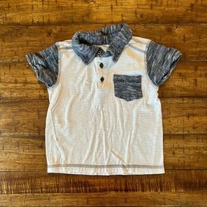 ⚡️3/$20 Polo shirt - blue and white 3T boys